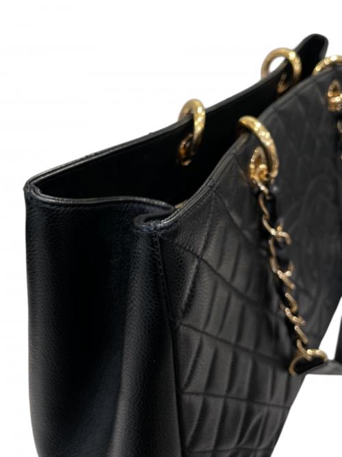 CHANEL（シャネル）CHANEL (シャネル) GSTトートバッグ ブラックの古着・服飾アイテム