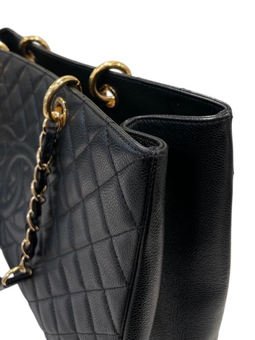 CHANEL（シャネル）CHANEL (シャネル) GSTトートバッグ ブラックの古着・服飾アイテム