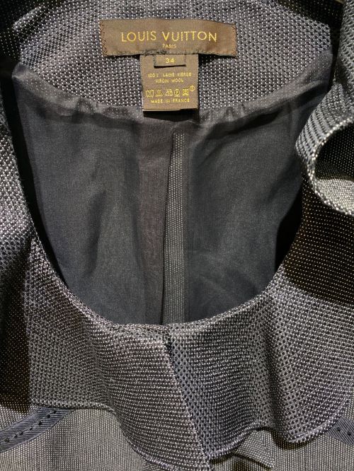 LOUIS VUITTON（ルイ ヴィトン）LOUIS VUITTON (ルイ ヴィトン) セットアップブラウス ダークグレー サイズ:34の古着・服飾アイテム