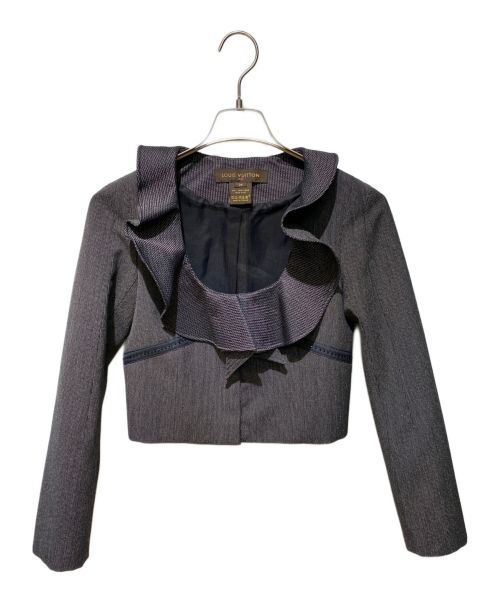 LOUIS VUITTON（ルイ ヴィトン）LOUIS VUITTON (ルイ ヴィトン) セットアップブラウス ダークグレー サイズ:34の古着・服飾アイテム