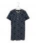 CHANEL（シャネル）の古着「ココマーク ノーカラーロングシャツ」｜ネイビー