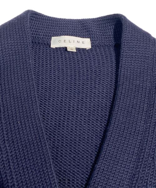 CELINE（セリーヌ）CELINE (セリーヌ) ラインカーディンガン ネイビー サイズ:Sの古着・服飾アイテム