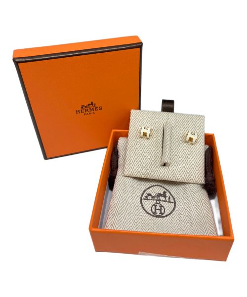 HERMES（エルメス）HERMES (エルメス) ポップHミニピアス オフホワイト サイズ:MINI/ミニの古着・服飾アイテム