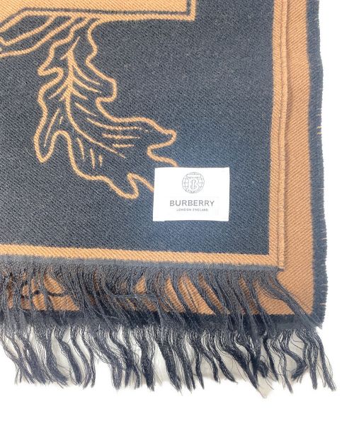 BURBERRY（バーバリー）BURBERRY (バーバリー) ロゴマフラー ブラウン サイズ:188×33の古着・服飾アイテム