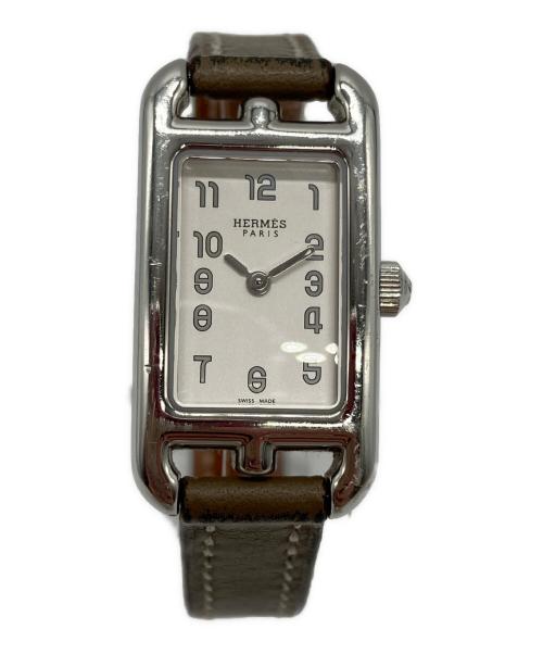 HERMES（エルメス）HERMES (エルメス) クォーツ 腕時計 ナンタケット ホワイトの古着・服飾アイテム