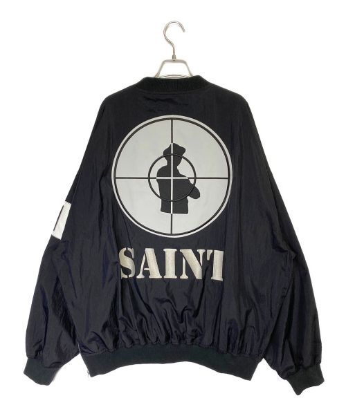 SAINT MICHAEL（セントマイケル）SAINT MICHAEL (セントマイケル) PUBLIC ENEMY (パブリック エネミー) PE_NYL PLOVR/ST ENEMY ブラック サイズ:XLの古着・服飾アイテム