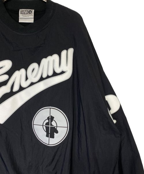 SAINT MICHAEL（セントマイケル）SAINT MICHAEL (セントマイケル) PUBLIC ENEMY (パブリック エネミー) PE_NYL PLOVR/ST ENEMY ブラック サイズ:XLの古着・服飾アイテム