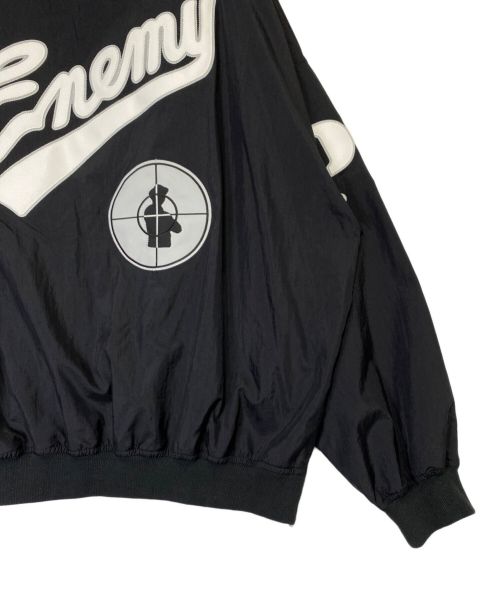 SAINT MICHAEL（セントマイケル）SAINT MICHAEL (セントマイケル) PUBLIC ENEMY (パブリック エネミー) PE_NYL PLOVR/ST ENEMY ブラック サイズ:XLの古着・服飾アイテム