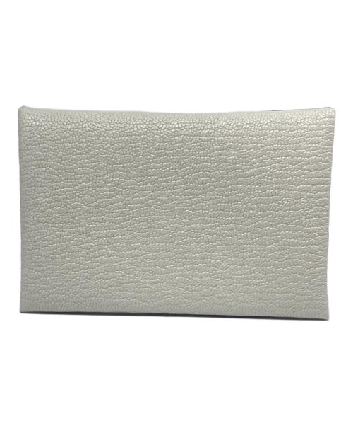 HERMES（エルメス）HERMES (エルメス) カルヴィ カードケース グレー系の古着・服飾アイテム