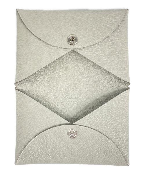HERMES（エルメス）HERMES (エルメス) カルヴィ カードケース グレー系の古着・服飾アイテム