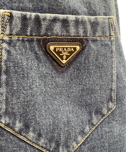 PRADA（プラダ）PRADA (プラダ) Padded Denim Shirt インディゴ サイズ:Lの古着・服飾アイテム
