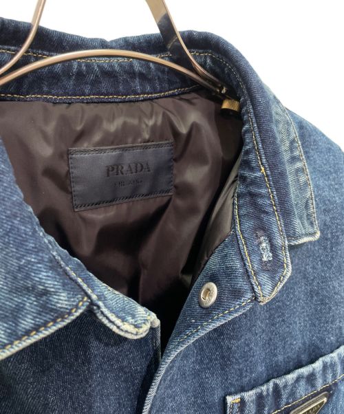 PRADA（プラダ）PRADA (プラダ) Padded Denim Shirt インディゴ サイズ:Lの古着・服飾アイテム