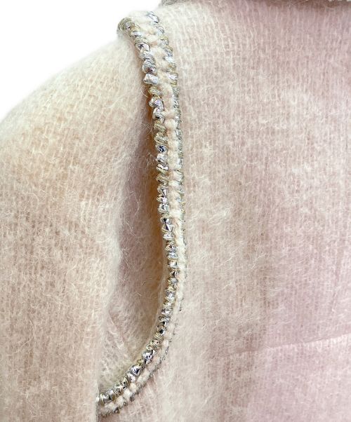 CHANEL（シャネル）CHANEL (シャネル) モヘア混 ツイードジャケット ピンク サイズ:38の古着・服飾アイテム