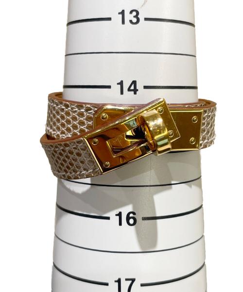 HERMES（エルメス）HERMES (エルメス) ケリーブレスレット ドゥブルトゥール ベージュの古着・服飾アイテム