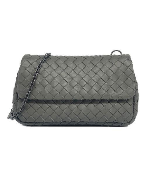 BOTTEGA VENETA（ボッテガベネタ）BOTTEGA VENETA (ボッテガベネタ) 2way イントレチェーンバッグ グレーの古着・服飾アイテム