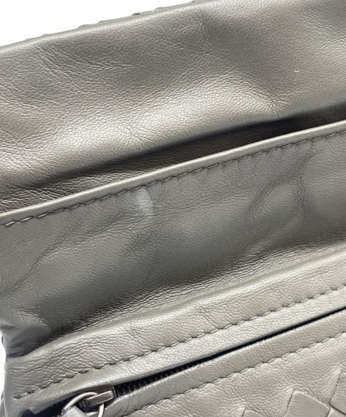 BOTTEGA VENETA（ボッテガベネタ）BOTTEGA VENETA (ボッテガベネタ) 2way イントレチェーンバッグ グレーの古着・服飾アイテム