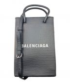 BALENCIAGAバレンシアガ）の古着「ショッピング フォン ホルダーバッグ」｜ブラック