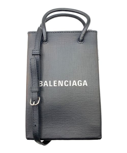 BALENCIAGA（バレンシアガ）BALENCIAGA (バレンシアガ) ショッピング フォン ホルダーバッグ ブラック サイズ:-の古着・服飾アイテム