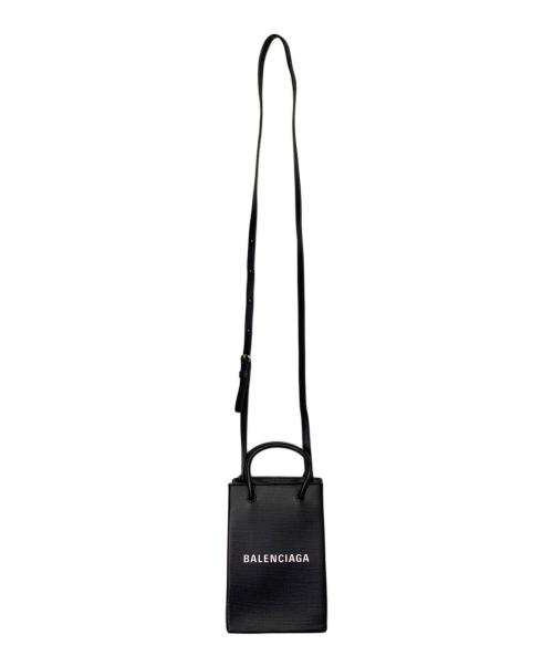 BALENCIAGA（バレンシアガ）BALENCIAGA (バレンシアガ) ショッピング フォン ホルダーバッグ ブラック サイズ:-の古着・服飾アイテム