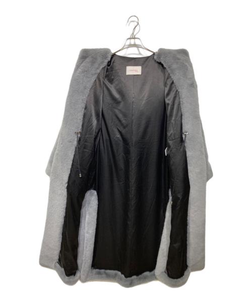 LEMONPLET（レモンプレット）LEMONPLET (レモンプレット) ロングファーコート グレー サイズ:Mediumの古着・服飾アイテム