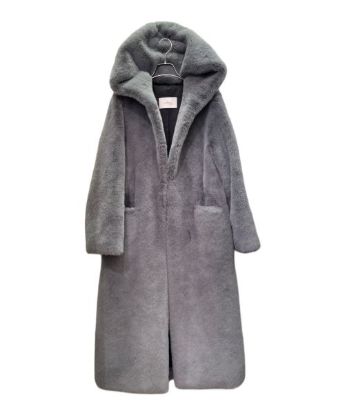 LEMONPLET（レモンプレット）LEMONPLET (レモンプレット) ロングファーコート グレー サイズ:Mの古着・服飾アイテム