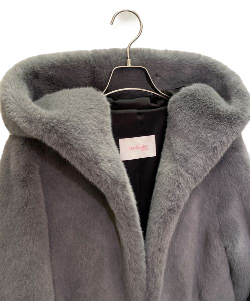 LEMONPLET（レモンプレット）LEMONPLET (レモンプレット) ロングファーコート グレー サイズ:Mの古着・服飾アイテム