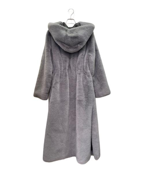 LEMONPLET（レモンプレット）LEMONPLET (レモンプレット) ロングファーコート グレー サイズ:Mの古着・服飾アイテム