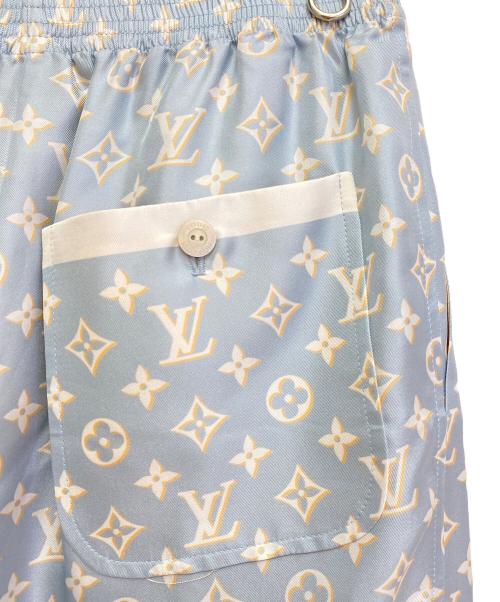 LOUIS VUITTON（ルイ ヴィトン）LOUIS VUITTON (ルイ ヴィトン) モノグラムショートパンツ スカイブルー サイズ:34の古着・服飾アイテム