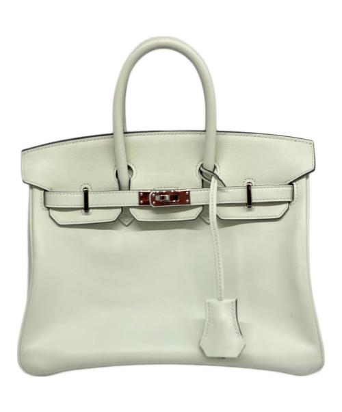 HERMES（エルメス）HERMES (エルメス) バーキン 25/シルバー金具/ヴォースイフト/B刻印 黄緑 サイズ:25の古着・服飾アイテム