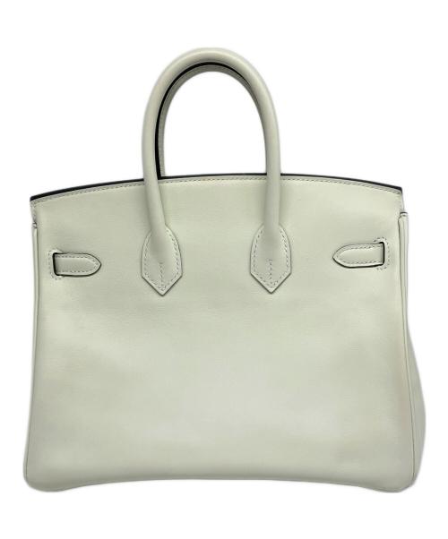 HERMES（エルメス）HERMES (エルメス) バーキン 25/シルバー金具/ヴォースイフト/B刻印 黄緑 サイズ:25の古着・服飾アイテム
