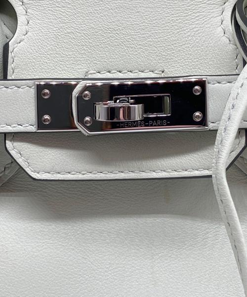HERMES（エルメス）HERMES (エルメス) バーキン 25/シルバー金具/ヴォースイフト/B刻印 黄緑 サイズ:25の古着・服飾アイテム