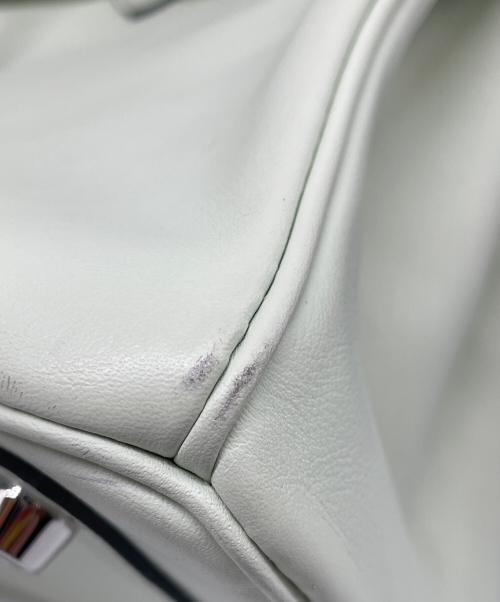 HERMES（エルメス）HERMES (エルメス) バーキン 25/シルバー金具/ヴォースイフト/B刻印 黄緑 サイズ:25の古着・服飾アイテム