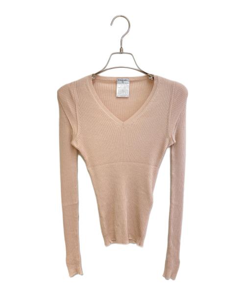 CHANEL（シャネル）CHANEL (シャネル) ココボタンニット ピンク サイズ:38の古着・服飾アイテム