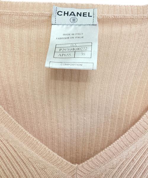 CHANEL（シャネル）CHANEL (シャネル) ココボタンニット ピンク サイズ:38の古着・服飾アイテム
