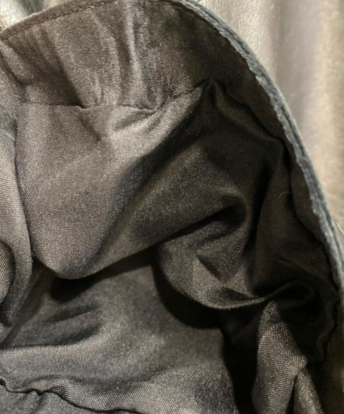 CHANEL（シャネル）CHANEL (シャネル) レザーショートスリーブコート ブラック サイズ:38の古着・服飾アイテム