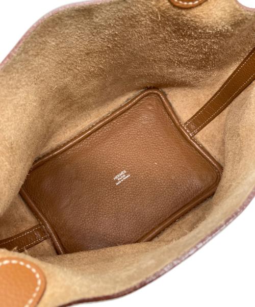 HERMES（エルメス）HERMES (エルメス) ピコタン PM/シルバー金具/ゴールド/トリヨンクレマンス/□K刻印:2007年 ゴールド サイズ:PMの古着・服飾アイテム