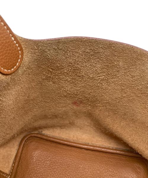 HERMES（エルメス）HERMES (エルメス) ピコタン PM/シルバー金具/ゴールド/トリヨンクレマンス/□K刻印:2007年 ゴールド サイズ:PMの古着・服飾アイテム
