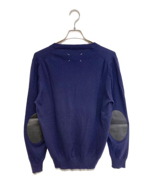 Maison Margiela（メゾンマルジェラ）Maison Margiela (メゾンマルジェラ) レザーエルボーパッチ ネイビー サイズ:Ｌの古着・服飾アイテム