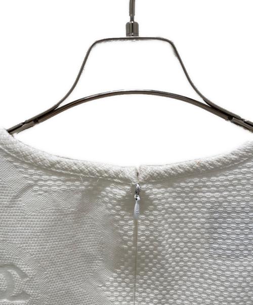CHANEL（シャネル）CHANEL (シャネル) コットンノースリーブワンピース ホワイト サイズ:34の古着・服飾アイテム