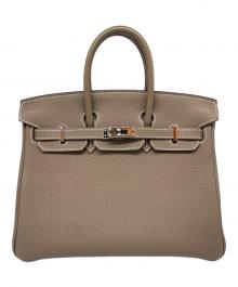 HERMES（エルメス）の古着「バーキン 25/シルバー金具/トゴ/エトゥープ/C刻印」｜エトゥープ
