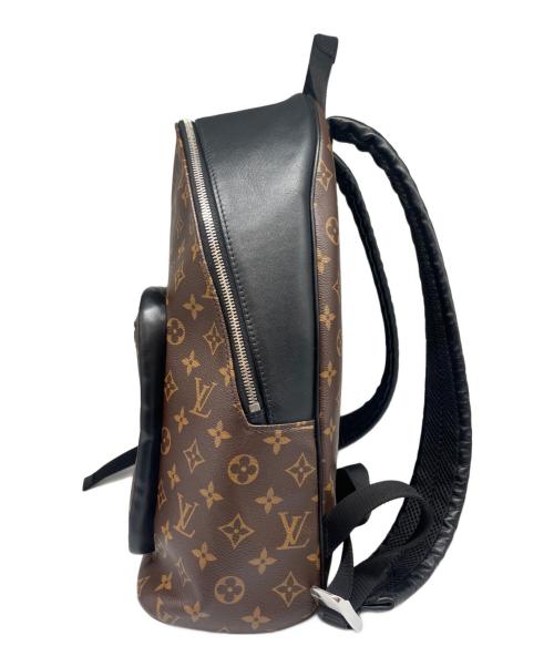 LOUIS VUITTON（ルイ ヴィトン）LOUIS VUITTON (ルイ ヴィトン) モノグラム マカサー ジョッシュ リュック ブラック×ブラウンの古着・服飾アイテム