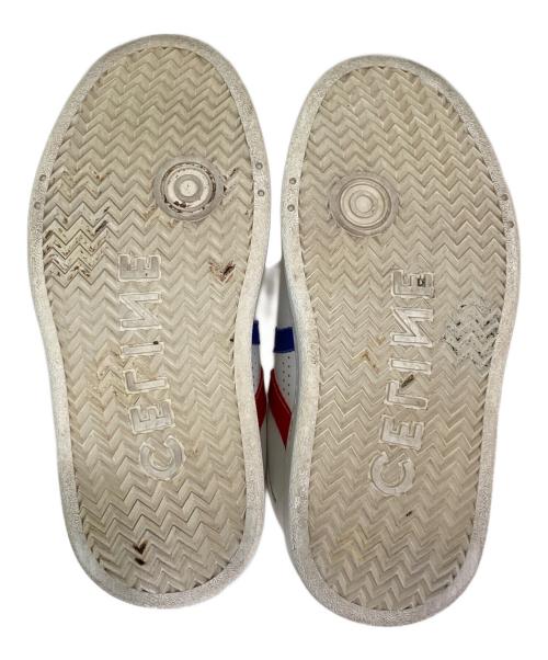 CELINE（セリーヌ）CELINE (セリーヌ) トリコロールトリオンフプラットフォームレザースニーカー ホワイト サイズ:35の古着・服飾アイテム