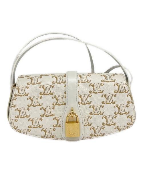 CELINE（セリーヌ）CELINE (セリーヌ) トリオンフ ミニショルダーバッグ ホワイト サイズ:-の古着・服飾アイテム
