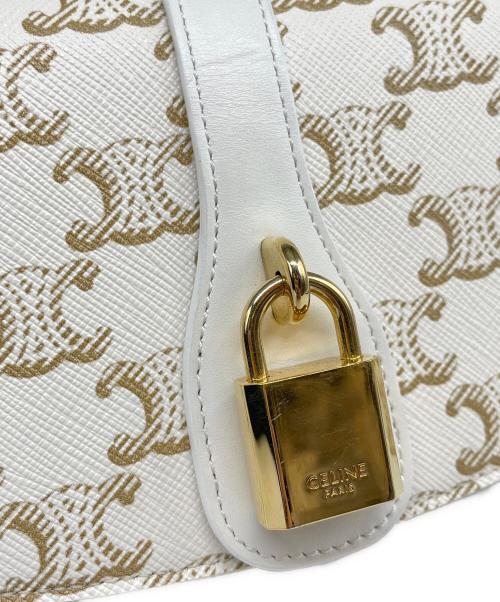 CELINE（セリーヌ）CELINE (セリーヌ) トリオンフ ミニショルダーバッグ ホワイト サイズ:-の古着・服飾アイテム