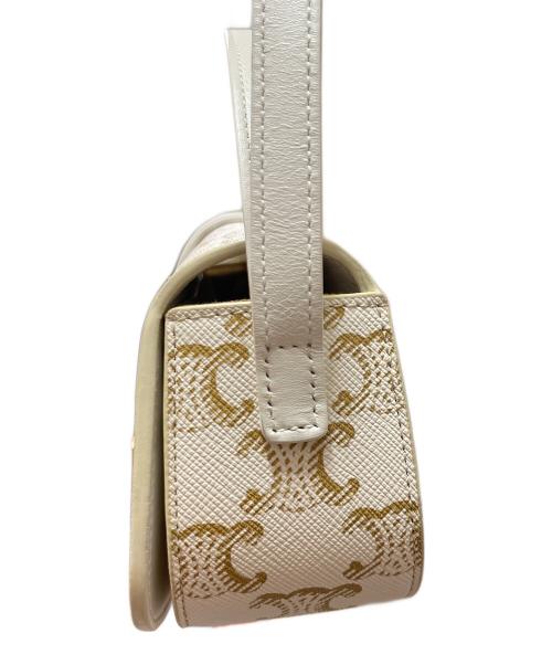 CELINE（セリーヌ）CELINE (セリーヌ) トリオンフ ミニショルダーバッグ ホワイト サイズ:-の古着・服飾アイテム