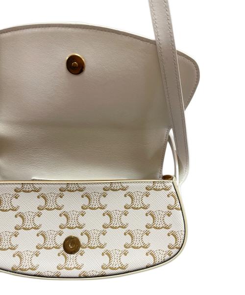 CELINE（セリーヌ）CELINE (セリーヌ) トリオンフ ミニショルダーバッグ ホワイト サイズ:-の古着・服飾アイテム