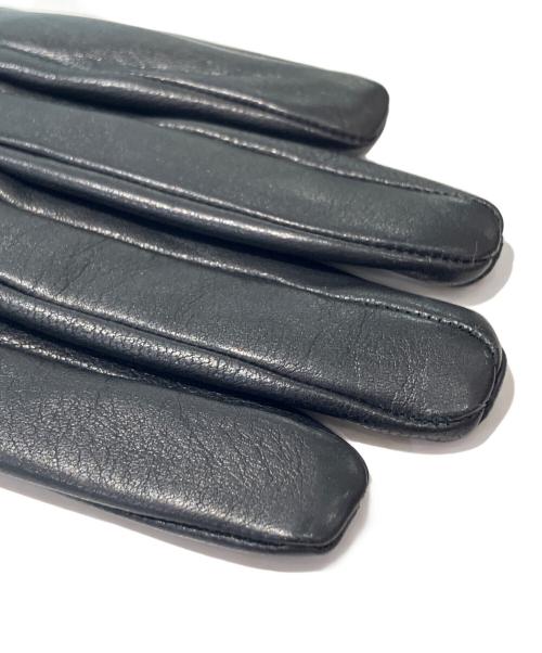 HERMES（エルメス）HERMES (エルメス) レザー手袋 ブラックの古着・服飾アイテム