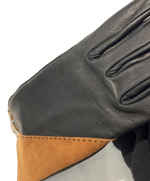 HERMES（エルメス）HERMES (エルメス) レザー手袋 ブラックの古着・服飾アイテム