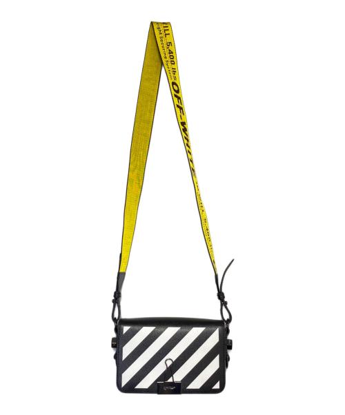 OFFWHITE（オフホワイト）OFFWHITE (オフホワイト) DIAG SQUARE FLAP BAG ホワイト×ブラック サイズ:-の古着・服飾アイテム
