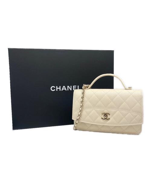 CHANEL（シャネル）CHANEL (シャネル) チェーンウォレット アイボリー サイズ:19の古着・服飾アイテム